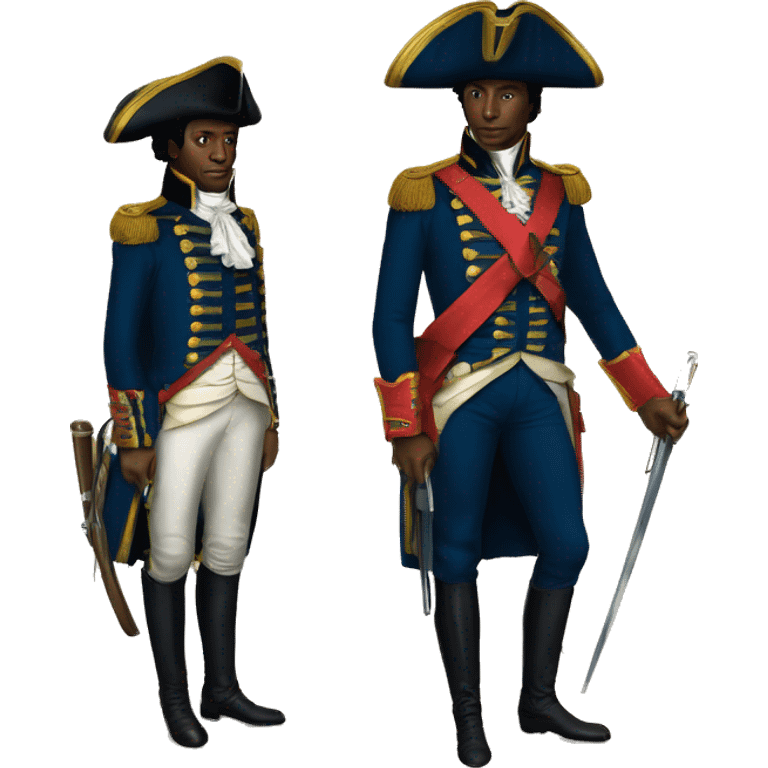 Jean jacques dessaline with Toussaint louverture emoji