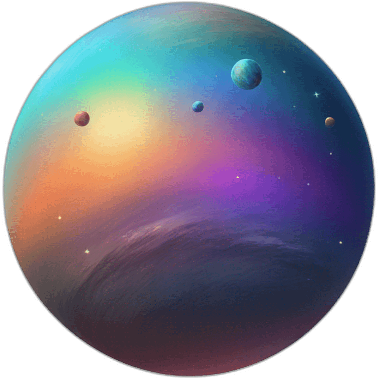 rainbow planet emoji