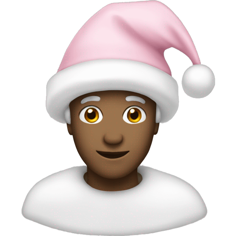 light pink santa hat emoji