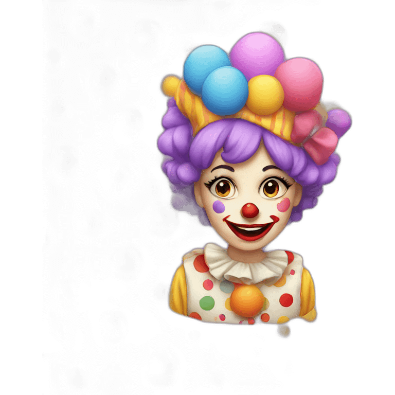 clown girl emoji