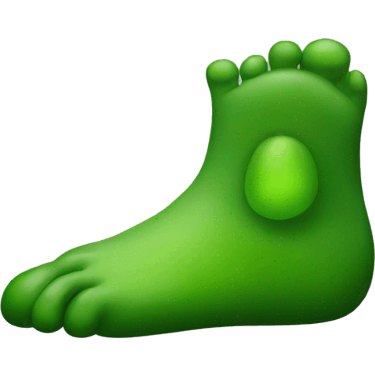 green foot emoji