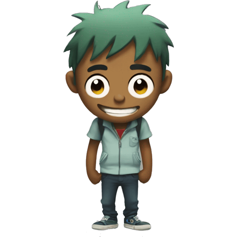 2d from Gorillaz big smile emoji