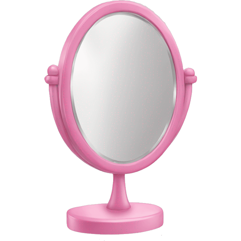 vanity mirror pink emoji