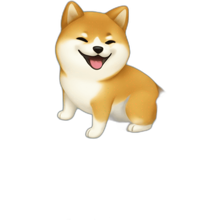 Shiba Inu having sushi emoji