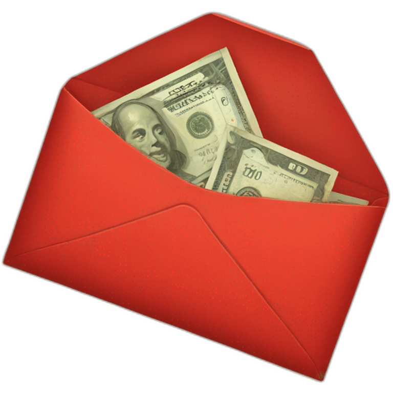 Red envelope chinese money emoji