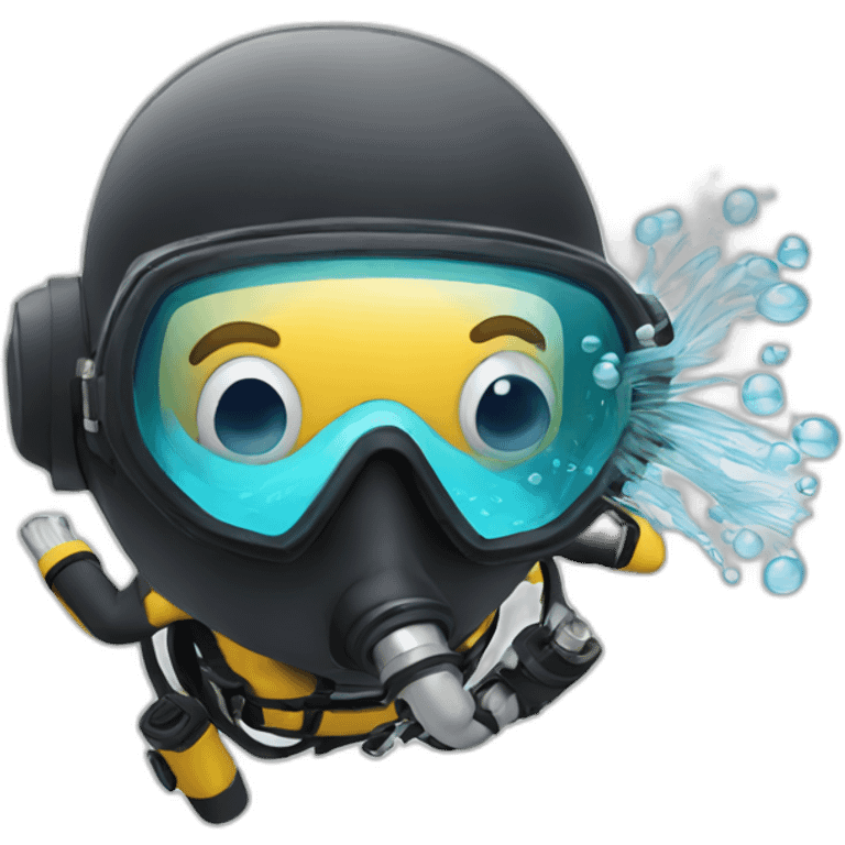 scuba diving bubble emoji