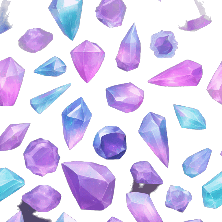 Pastel nebula crystal shard gem emoji