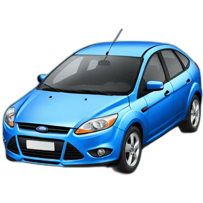 Ford focus 2000 sedan blue emoji