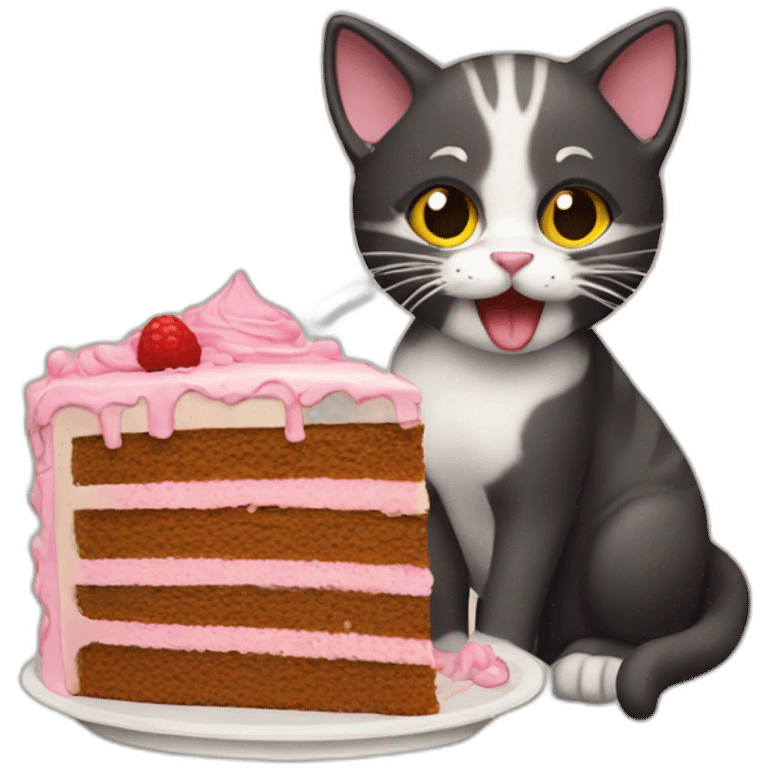 CAT-EATING-CAKE emoji