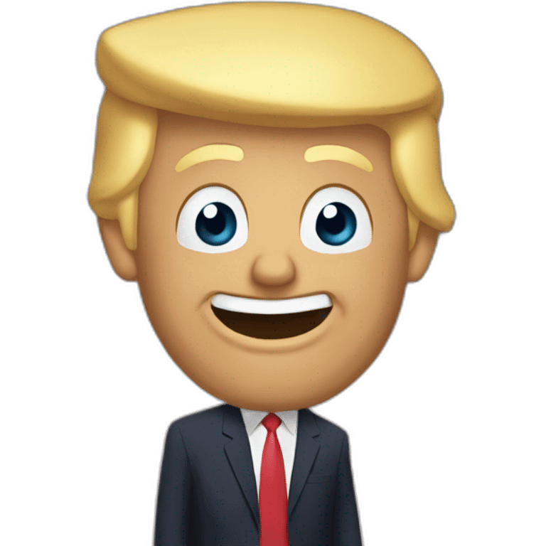 Trump qui fait un doigt emoji