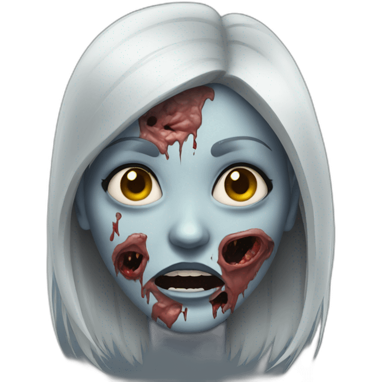 zombie woman face emoji