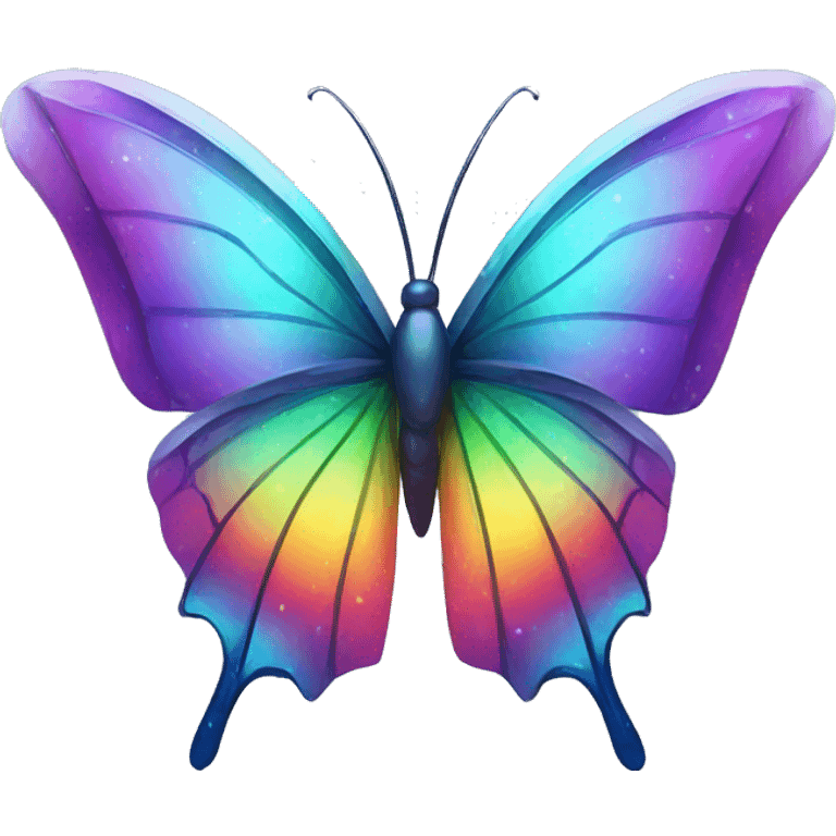 One Rainbow-Crystal-Gem-Butterfly-Crystal-Fly emoji