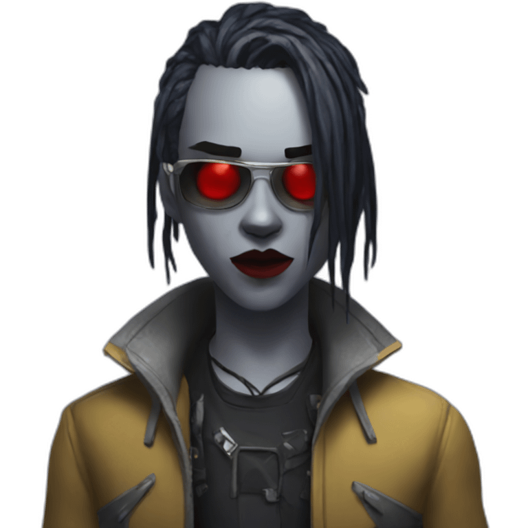 Cyberpunk vampire emoji