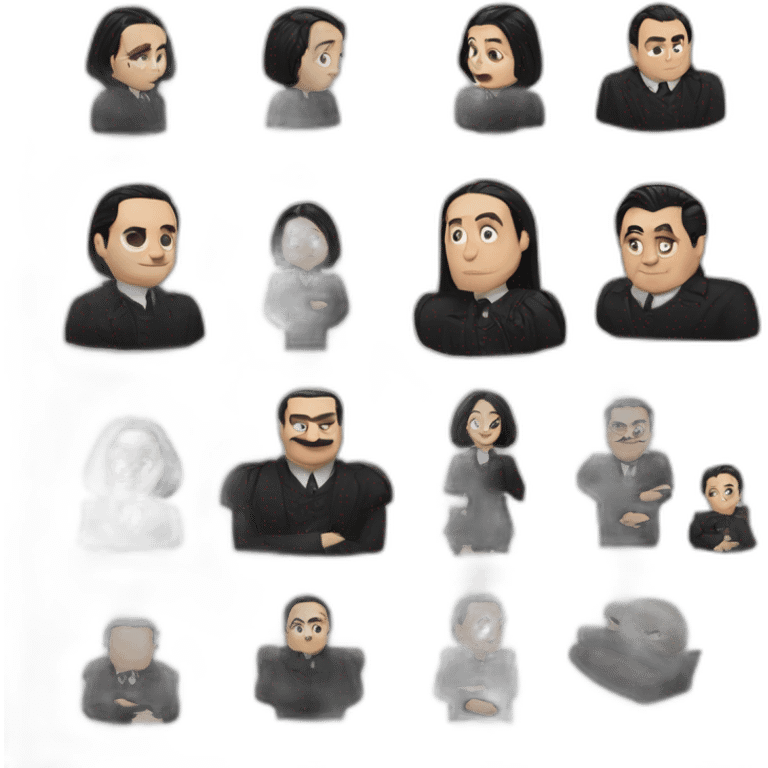 mercredi Addams and the things emoji