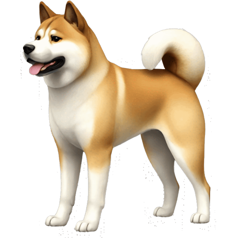 Akita Dog Breed Full Body emoji