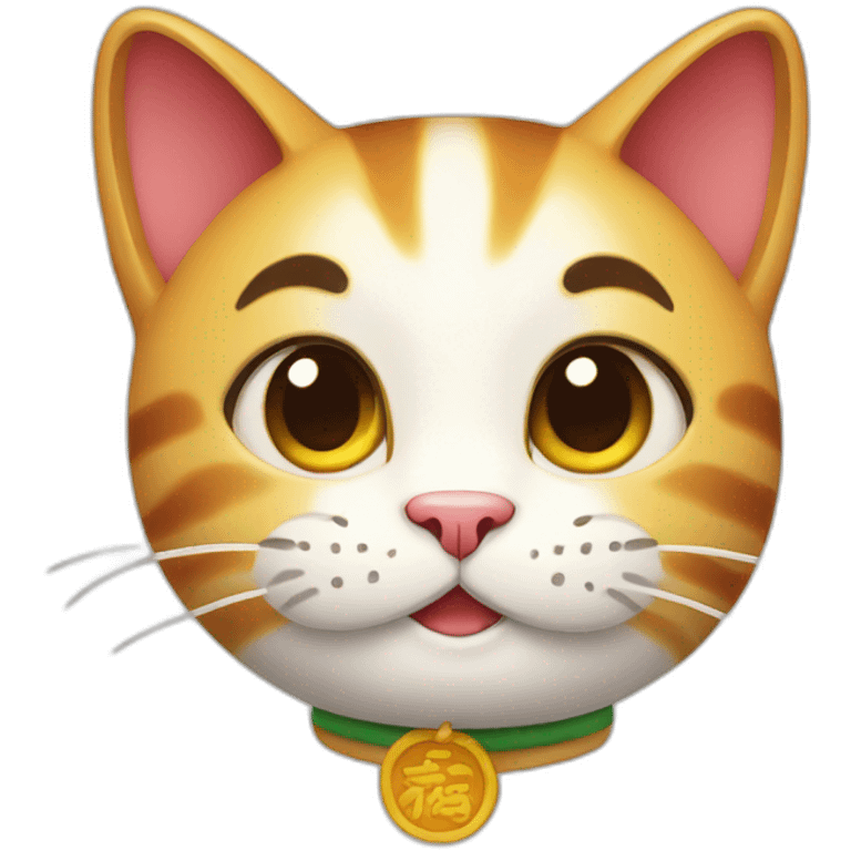 Lucky cat emoji