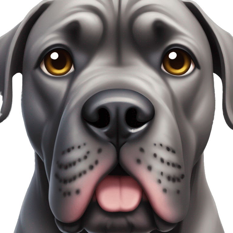 Grey cane corso emoji