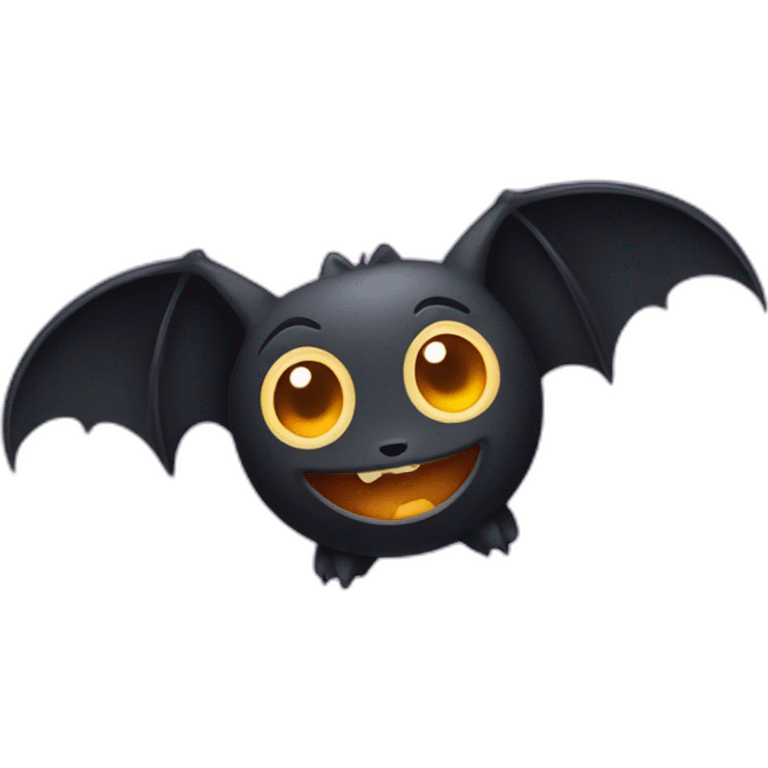 cute halloween bat emoji