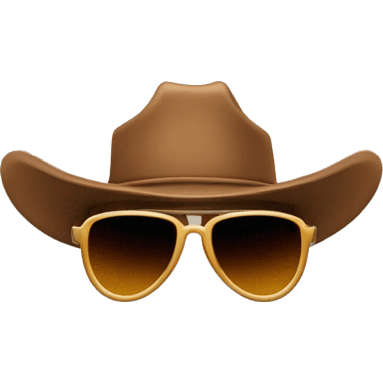 cowboy sunglasses slight smile emoji