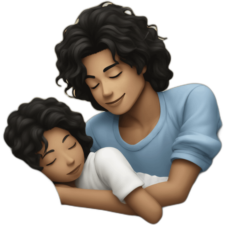 Michael Jackson with kids sleepinh emoji