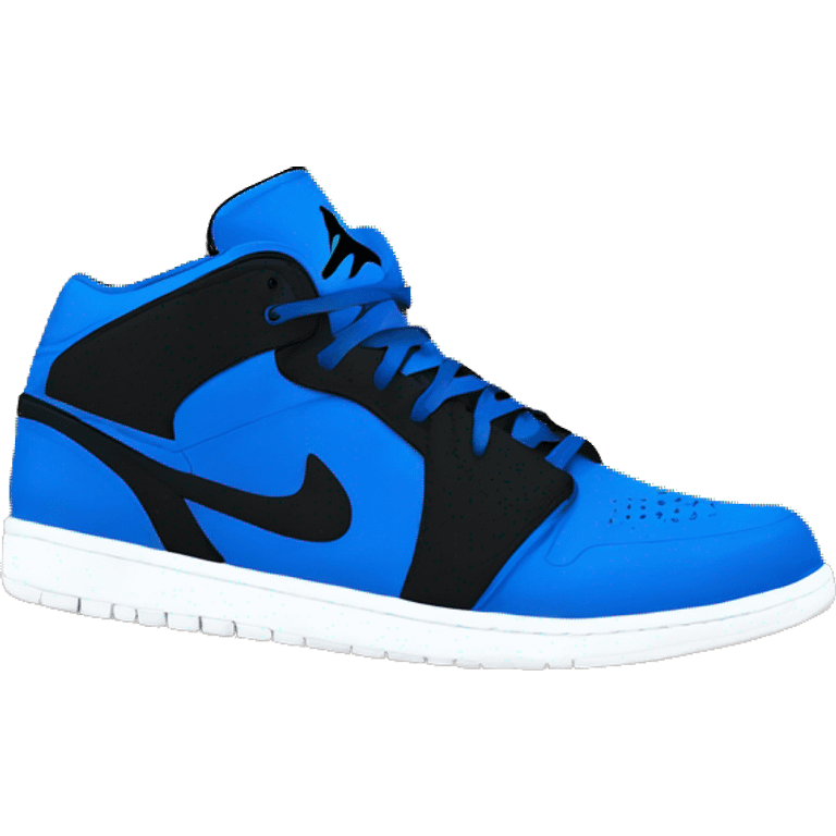 Tenis Jordan azul rey con negro emoji