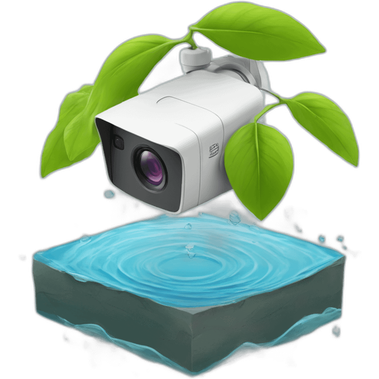 security-ptz-camera-and-leaf-floating-on-water-block emoji