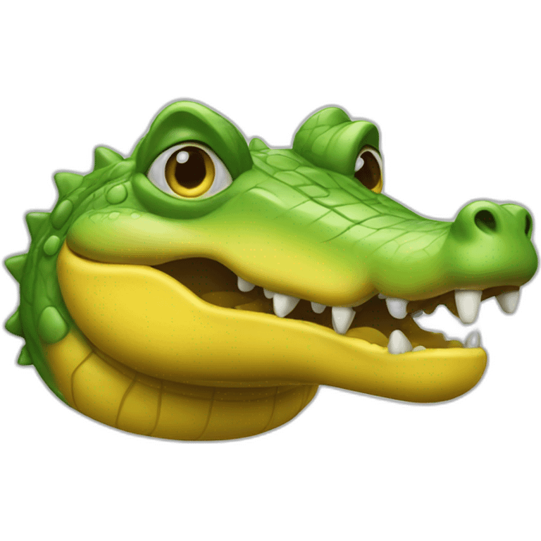 Crocodile jaune emoji