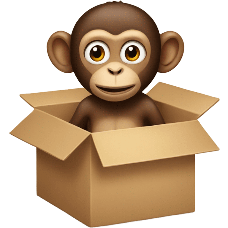 Monkey in a box emoji