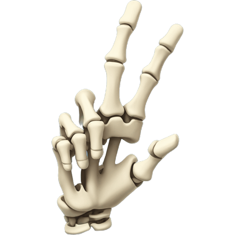 a skeleton hand with  a pointing upwards gesture with the index finger pointing up  emoji