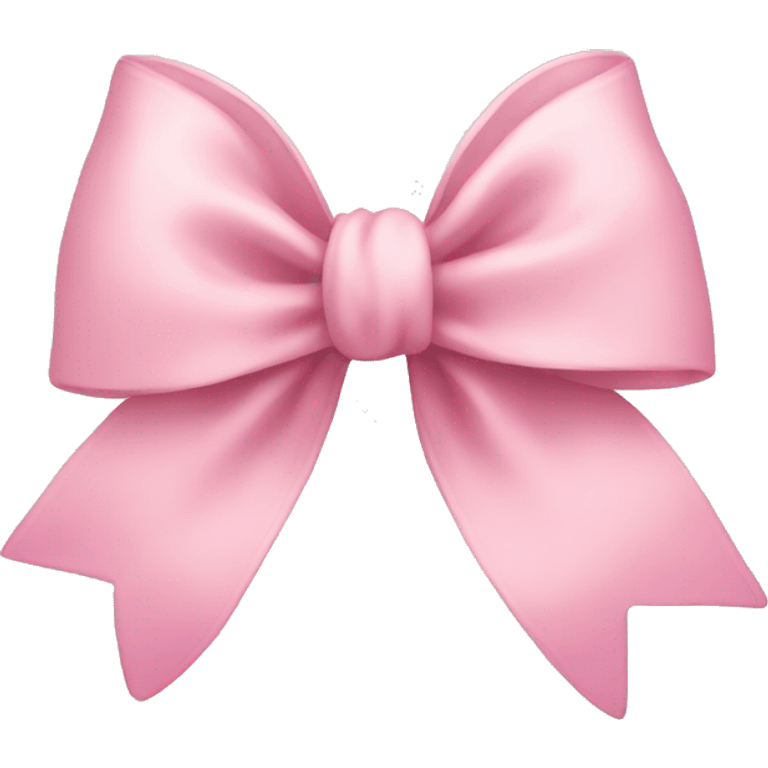 Soft pink bow emoji