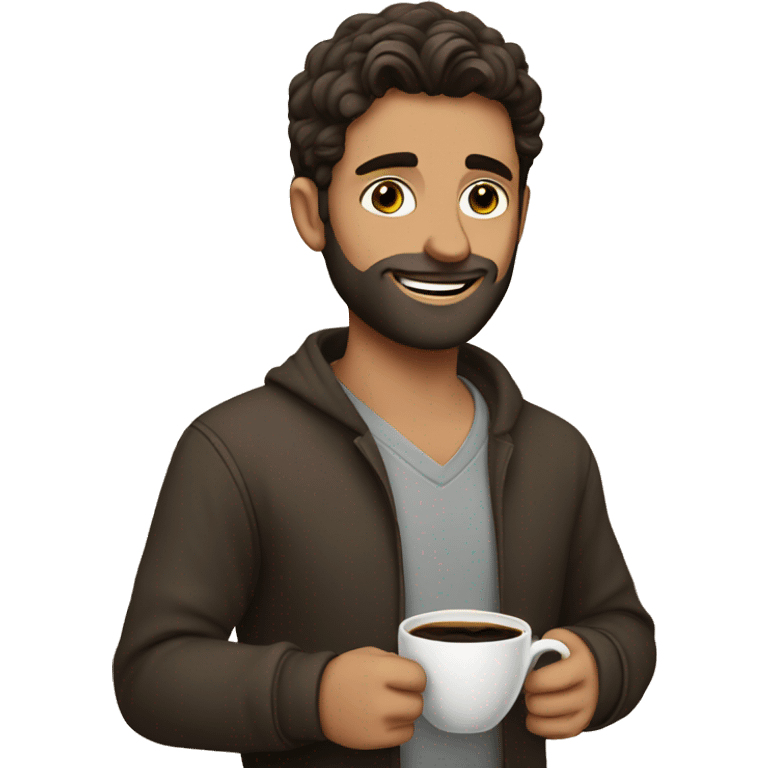 aidan with coffee emoji