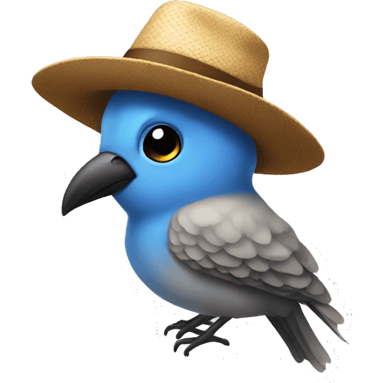 bird in a hat emoji