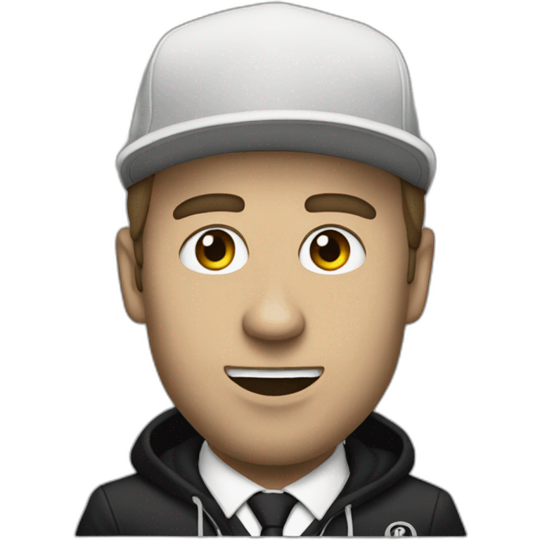 Macron as a rapper emoji