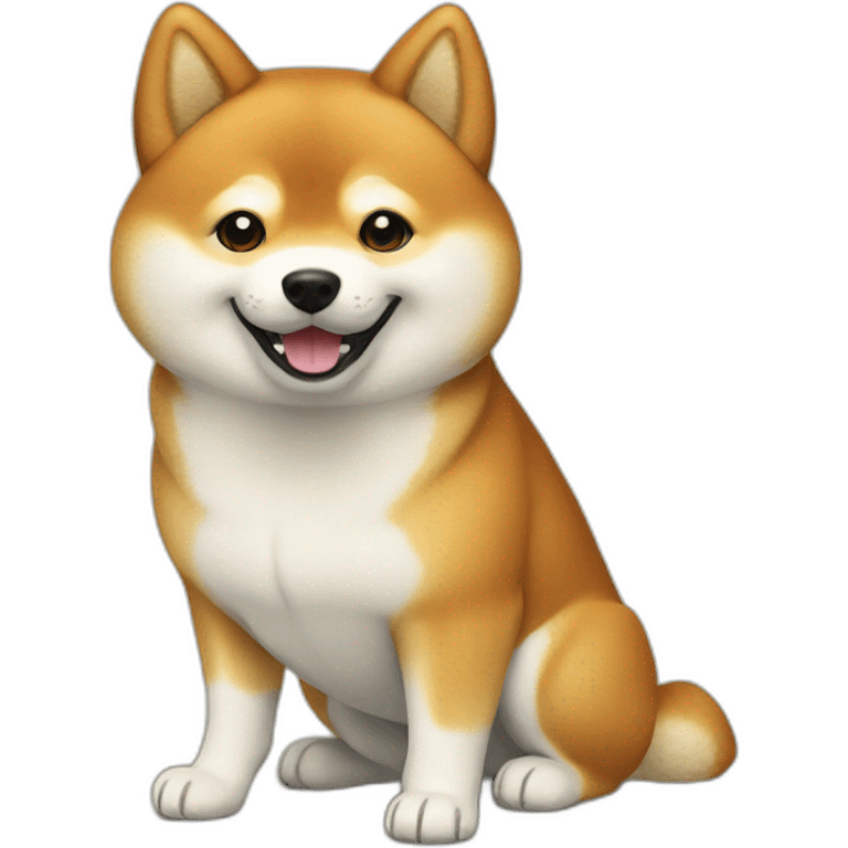 shiba inu showing cricket nat emoji