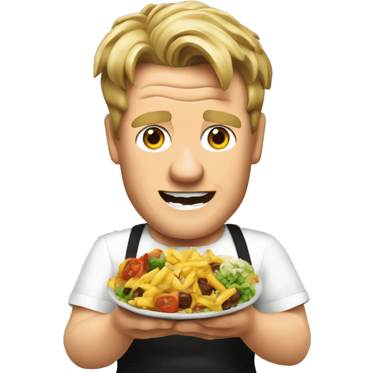 gordon Ramsey eating food emoji