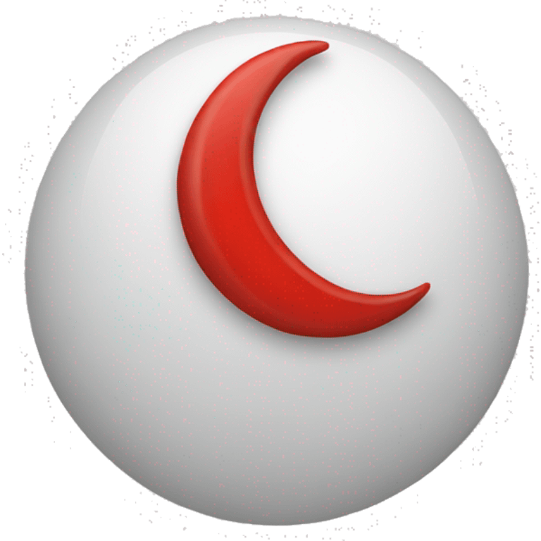 Red crescent  emoji