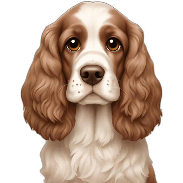 Cocker spaniel English liver & tan emoji