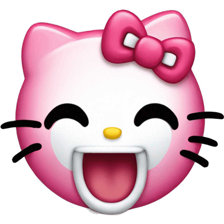 hello kitty laughing crying face  emoji