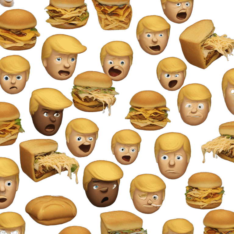 trump eating food emoji