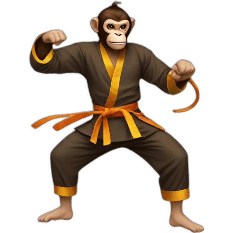 Monkey kungfu emoji