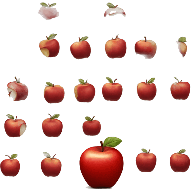 Angry red apple emoji