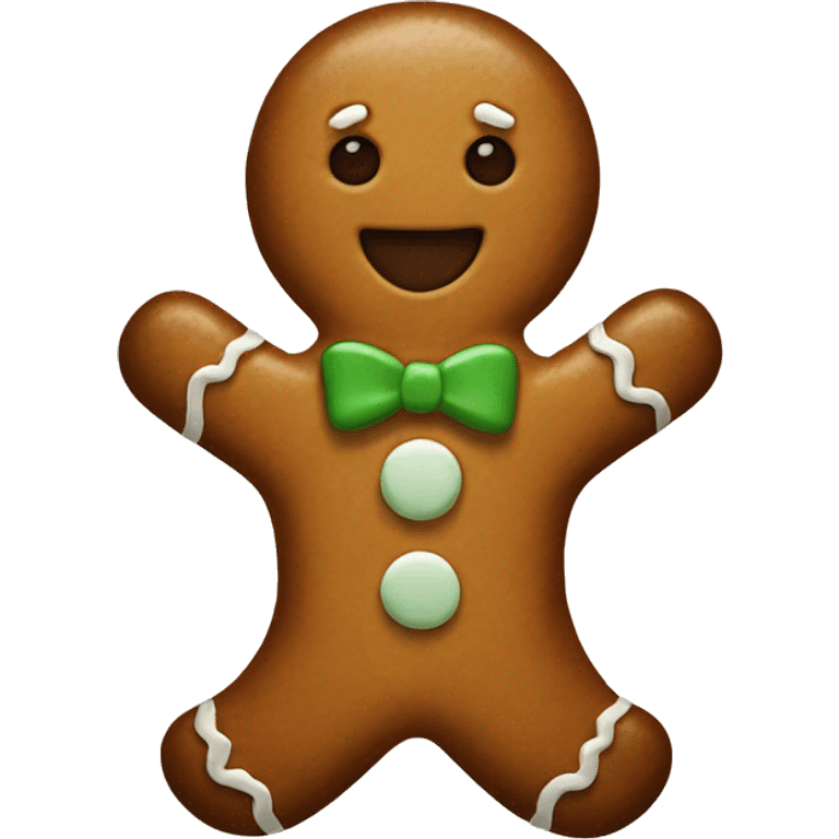 Gingerbread man emoji