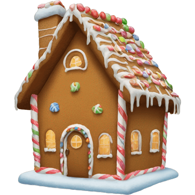 gingerbread house emoji