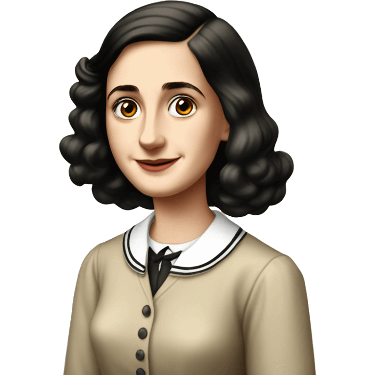 anne frank and her dairy emoji