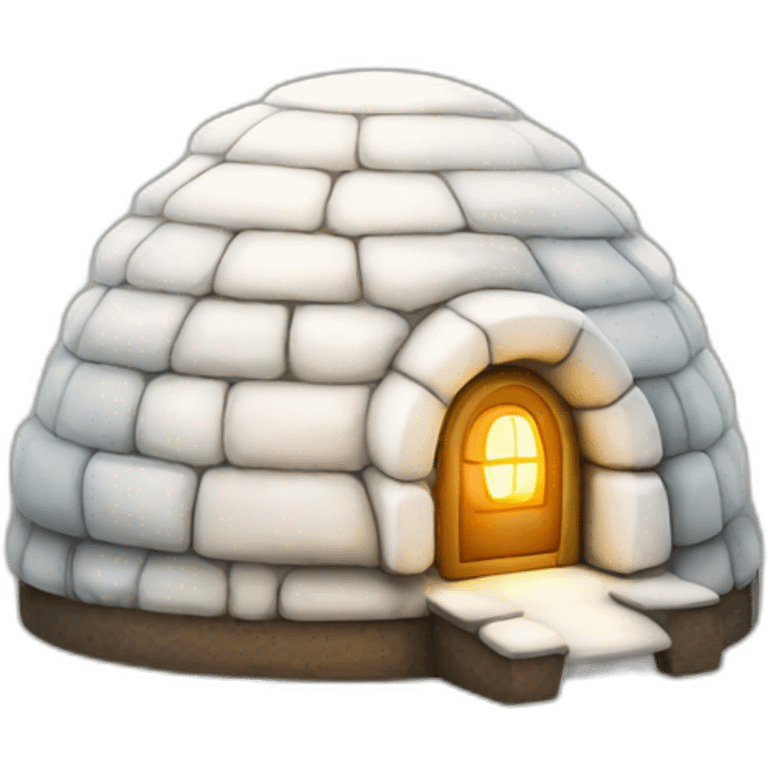 igloo decoration lights emoji