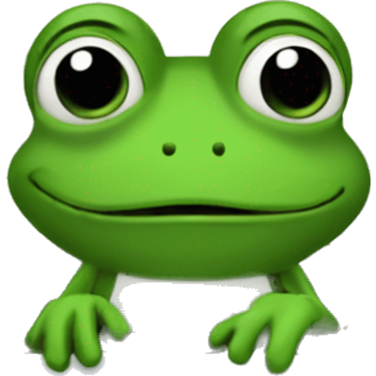 Cute froggy driving to work emoji