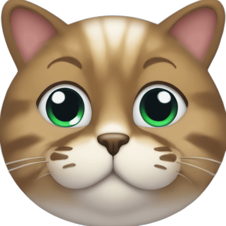 Chat Avec les cœurs dans les yeux emoji