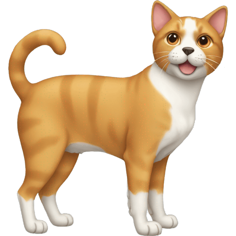 Cat with dog body  emoji