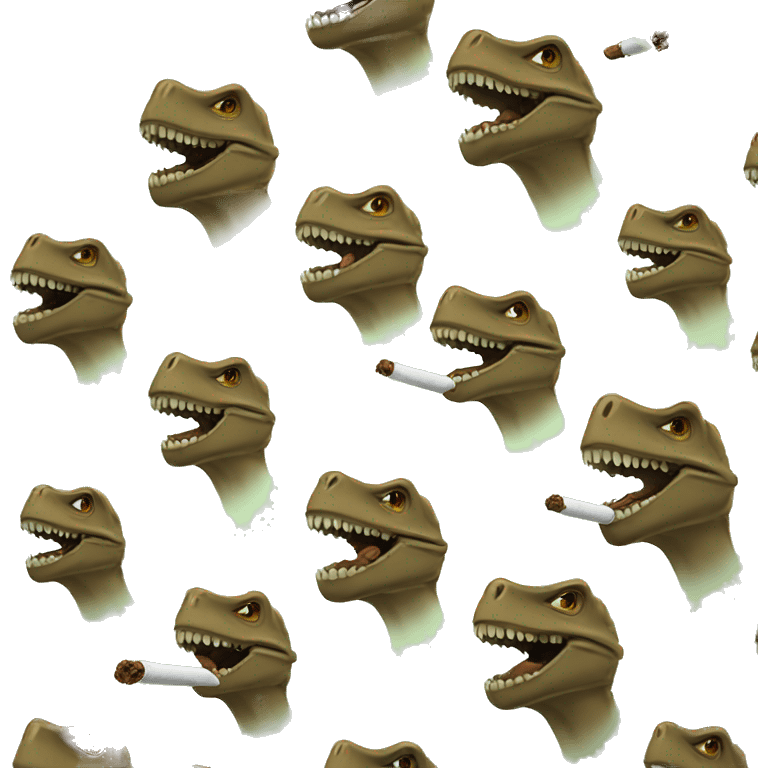 Dino smoking cigar emoji