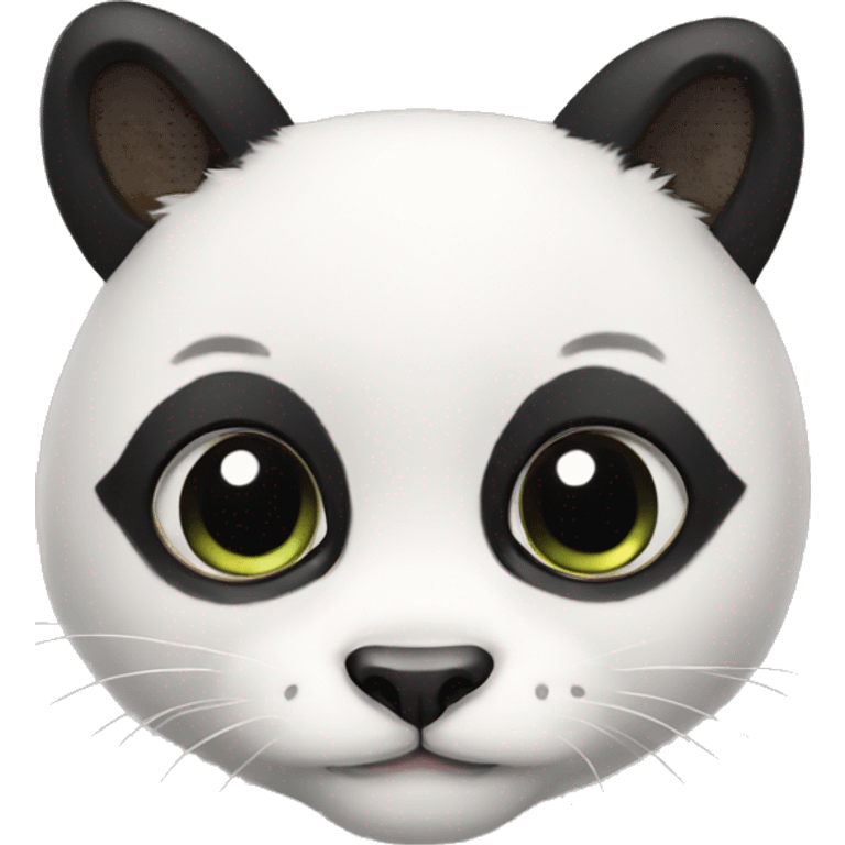 cute panda-cat-hybrid emoji